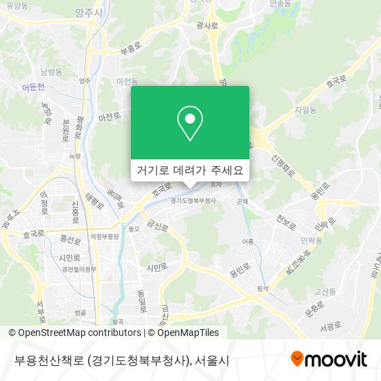 부용천산책로 (경기도청북부청사) 지도