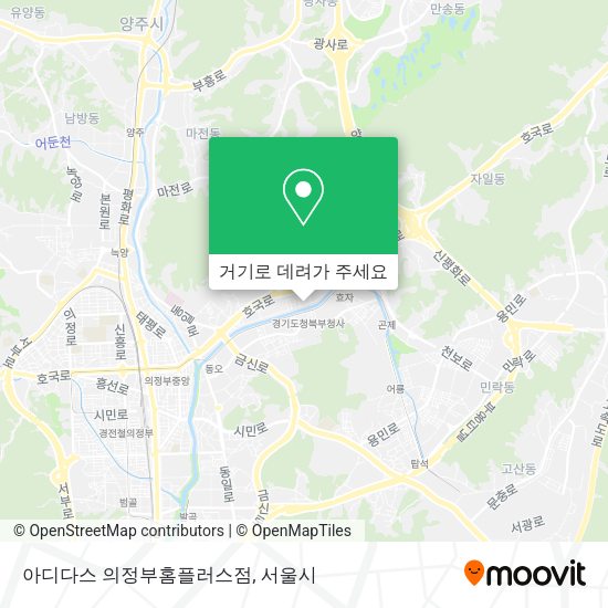 아디다스 의정부홈플러스점 지도