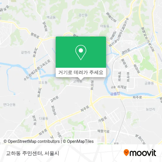 교하동 주민센터 지도