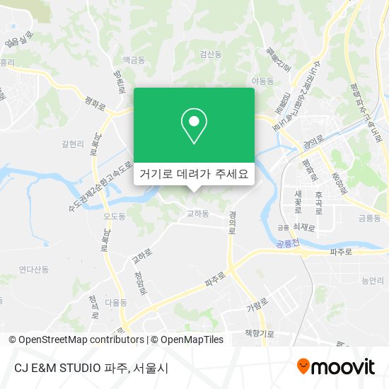 CJ E&M STUDIO 파주 지도