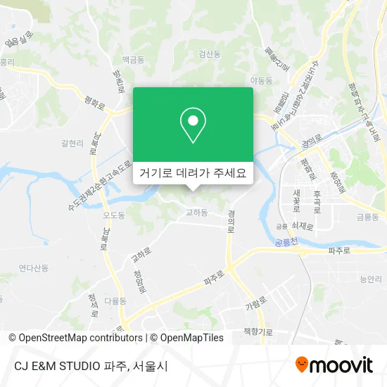 CJ E&M STUDIO 파주 지도