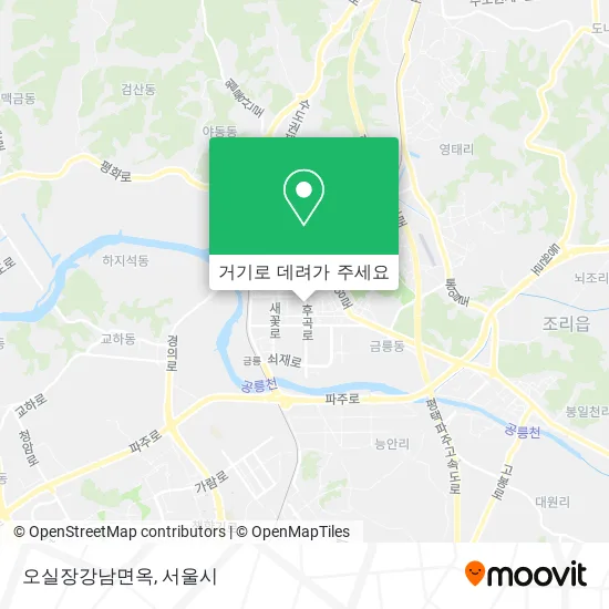 오실장강남면옥 지도