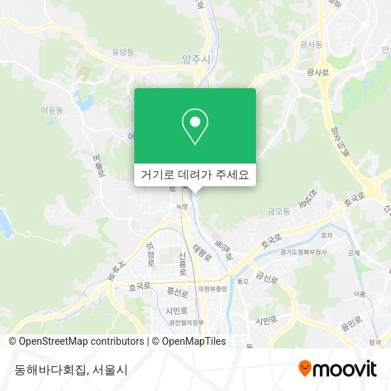 동해바다회집 지도
