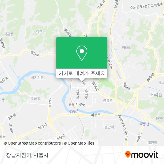 장날지짐이 지도