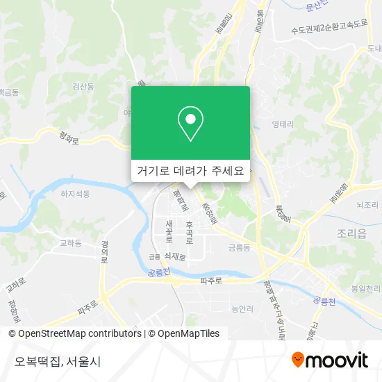오복떡집 지도