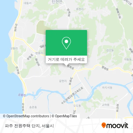 파주 전원주택 단지 지도