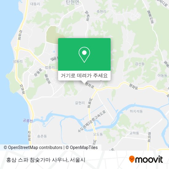 홍삼 스파 참숯가마 사우나 지도