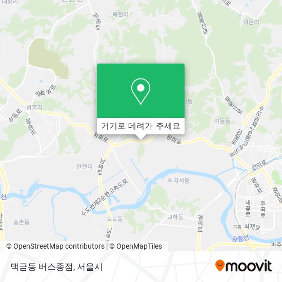 맥금동 버스종점 지도
