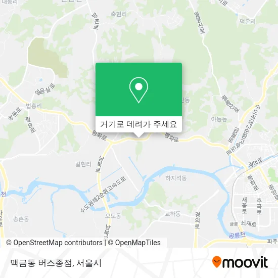 맥금동 버스종점 지도