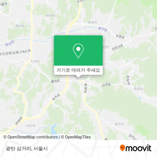 광탄 삼거리 지도