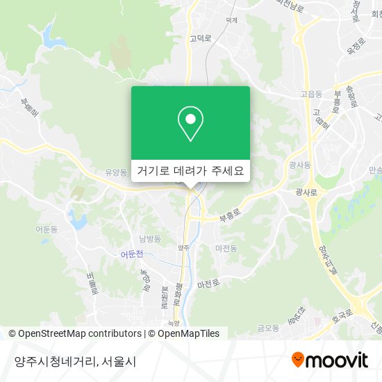 양주시청네거리 지도