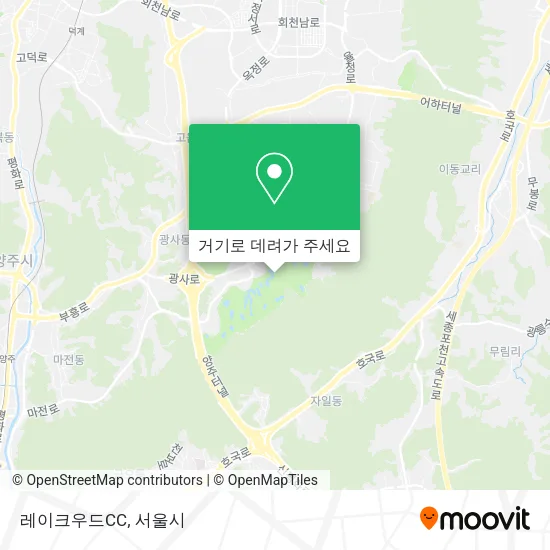 레이크우드CC 지도