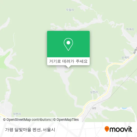 가평 달빛마을 펜션 지도