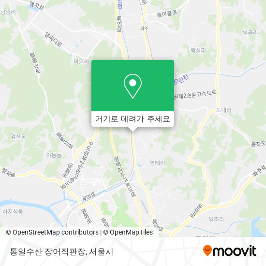 통일수산 장어직판장 지도