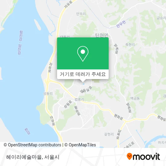 헤이리예술마을 지도