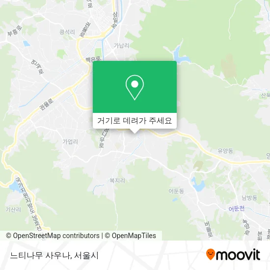 느티나무 사우나 지도