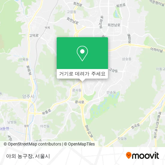 야외 농구장 지도