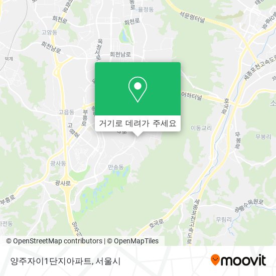 양주자이1단지아파트 지도