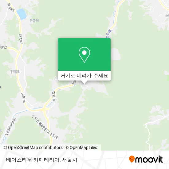 베어스타운 카페테리아 지도