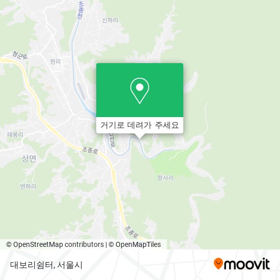 대보리쉼터 지도