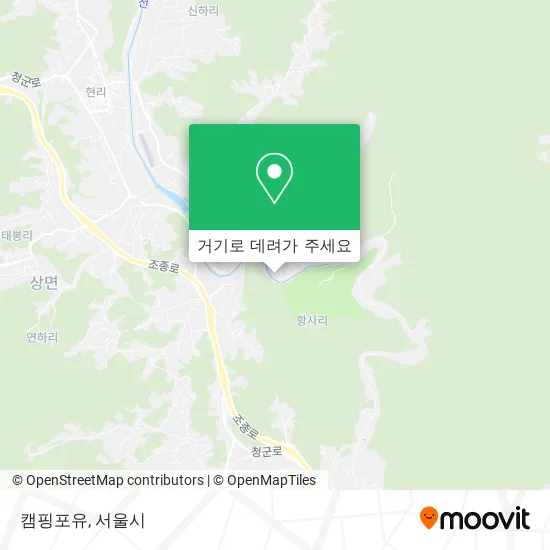 캠핑포유 지도