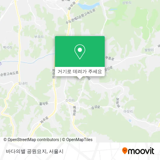 바다의별 공원묘지 지도