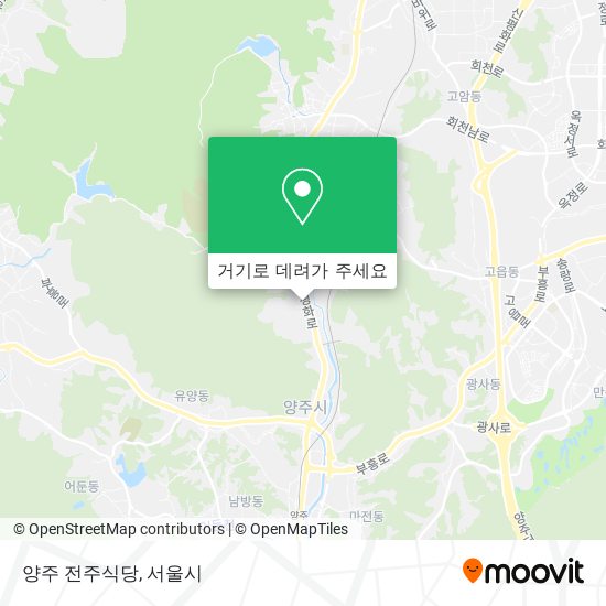 양주 전주식당 지도