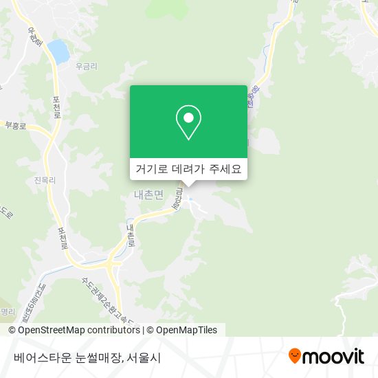 베어스타운 눈썰매장 지도