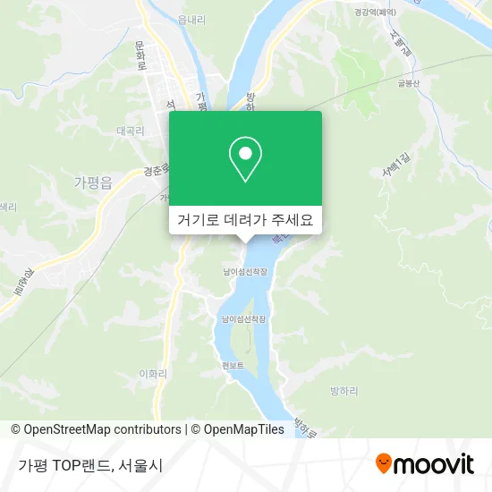 가평 TOP랜드 지도