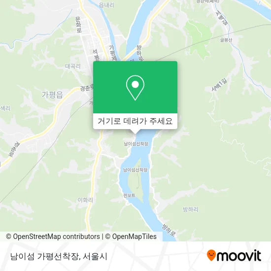 남이섬 가평선착장 지도