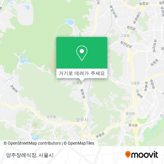 양주장례식장 지도