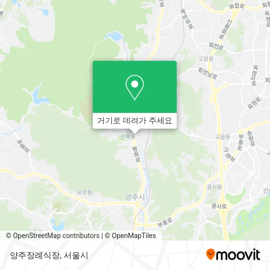 양주장례식장 지도