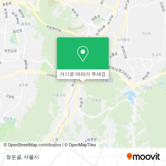 청운골 지도
