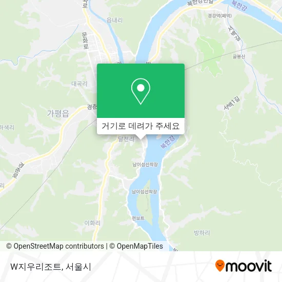 W지우리조트 지도