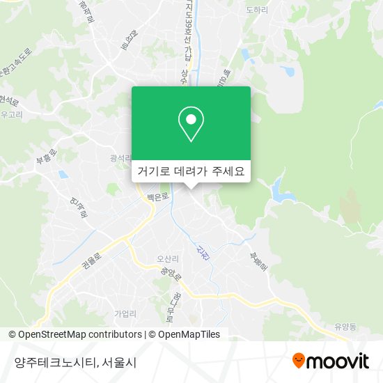 양주테크노시티 지도