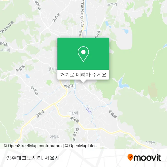 양주테크노시티 지도
