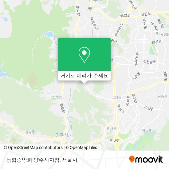 농협중앙회 양주시지점 지도