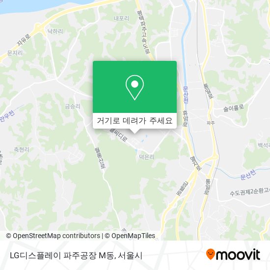 LG디스플레이 파주공장 M동 지도