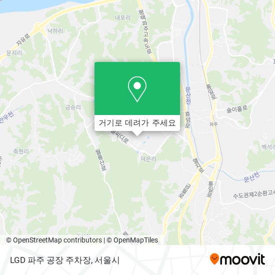 LGD 파주 공장 주차장 지도