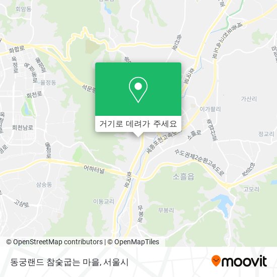 동궁랜드 참숯굽는 마을 지도