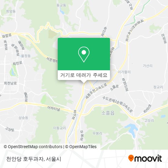 천안당 호두과자 지도