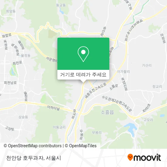 천안당 호두과자 지도