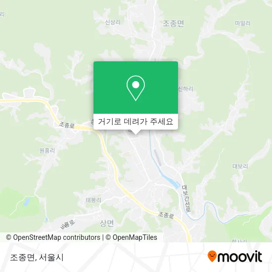 조종면 지도