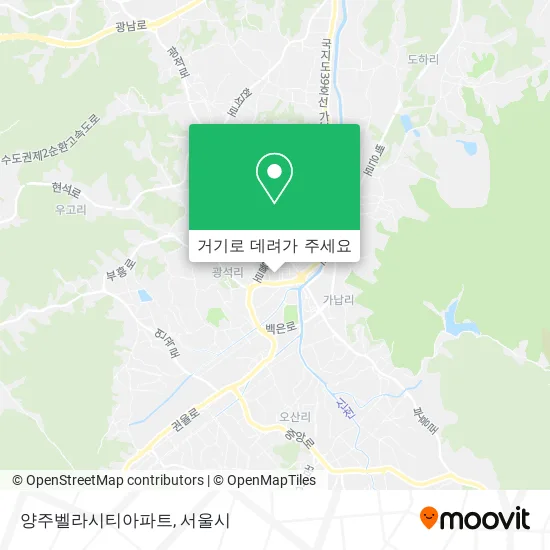 양주벨라시티아파트 지도