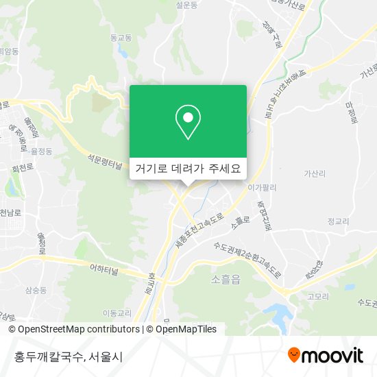 홍두깨칼국수 지도