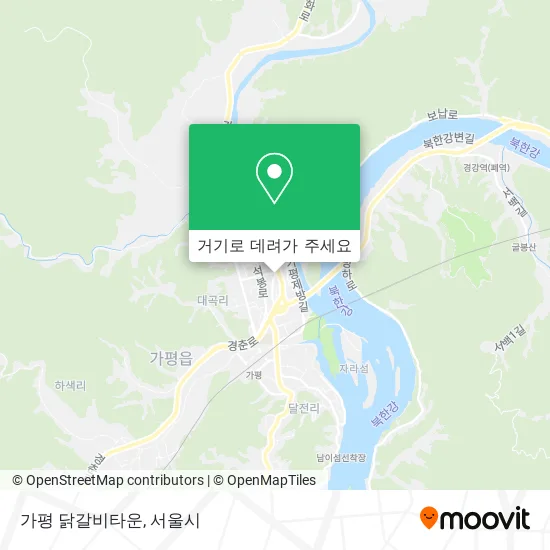 가평 닭갈비타운 지도