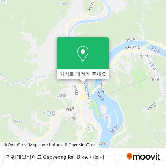 가평레일바이크 Gapyeong Rail Bike 지도