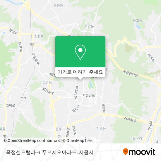 옥정센트럴파크 푸르지오아파트 지도