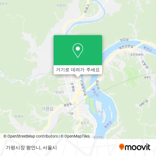 가평시장 왕언니 지도