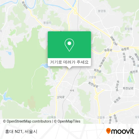 홍대 N21 지도